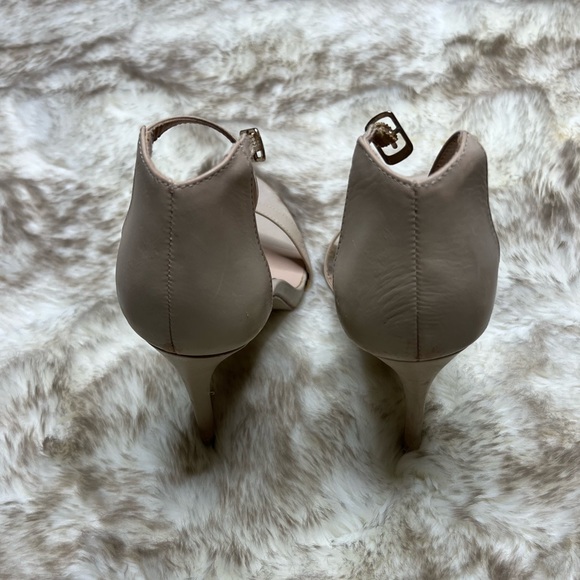 New Look Beige Stiletto Strappy Open Toe Heels, sz. 10 - Picture 3 of 6